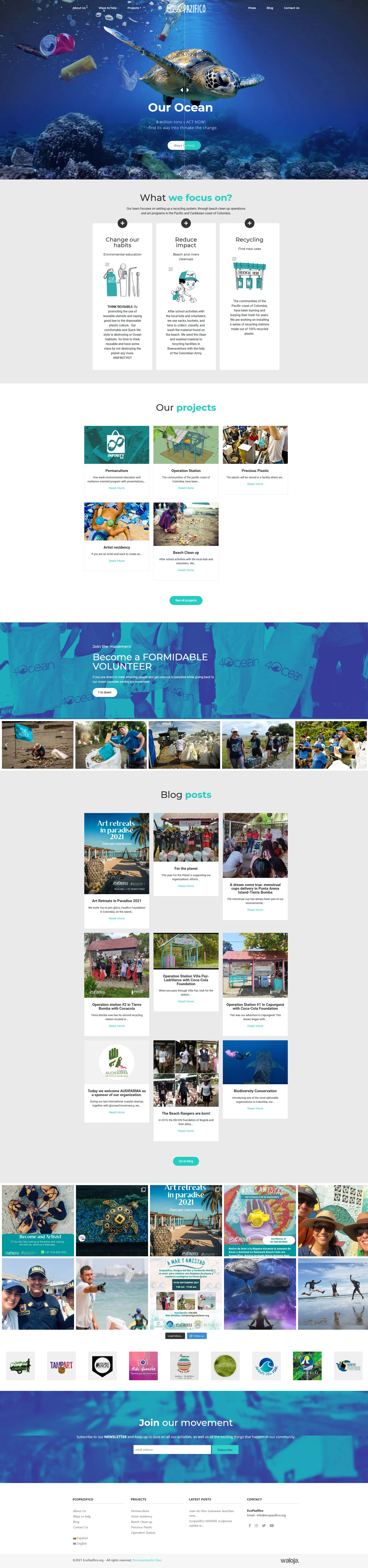 Sitio web de Ecopazifico